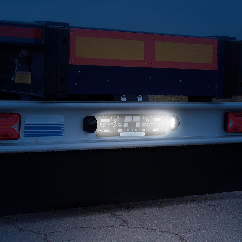 Universal 6 LED License Plate Light 12V 24V White Rear Driving Light Side Marker Lamp For Car Motorcycle Truck Trailer Lorry Van