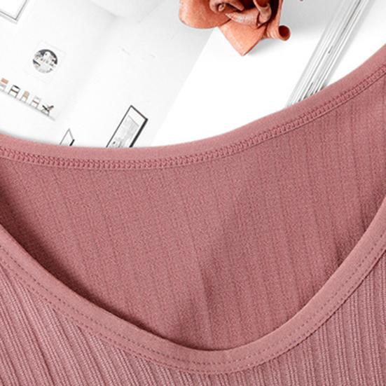 Unterwäsche Pullover Hosen Trendy Dicke Einfarbig Winter Herbst Doppel Schicht Top Hosen Frauen Zubehör