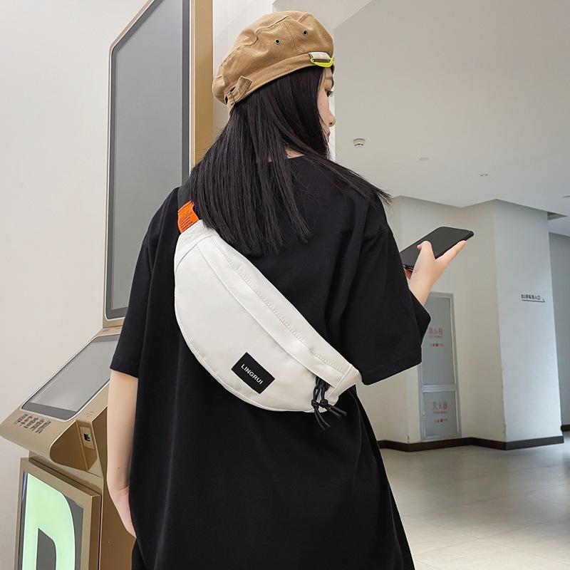 Breast Bag Men'S Casual Messenger Bag Student Small Backpack Sports Satchel Versatile Trendy Fanny Pack Shoulder Bag