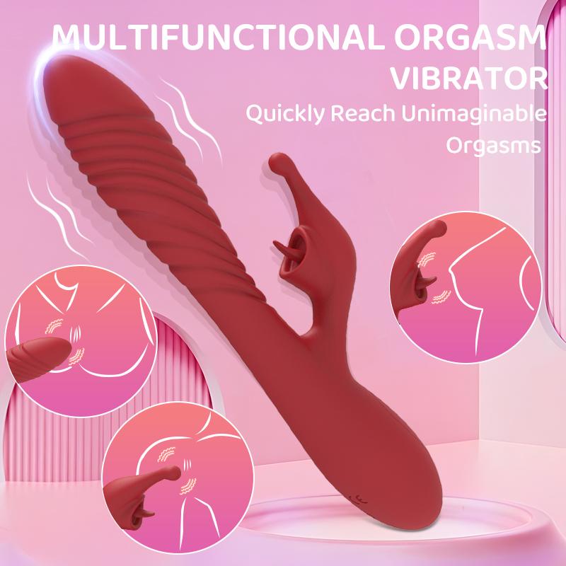 Kaninchen Vibrator Sexspielzeug für Frauen Anfänger Brustwarzen Klitoris Stimulator Schneller Orgasmus G-Punkt Dildo Erwachsene Produkte Weibliche Masturbation