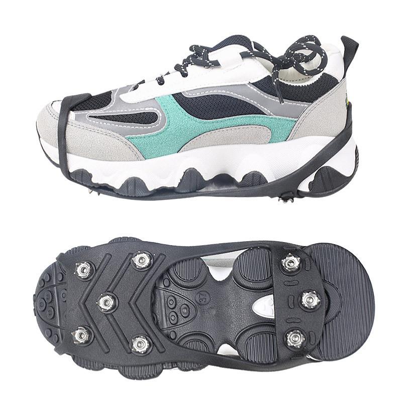 New Non-slip Crampon Shoe Cover Outdoor Snow Ice Non-slip Simple Eight-tooth Men's and Women's Anti-drop Cover Easy To Wear and Take Off