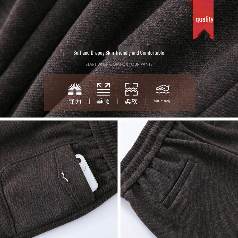 2024 Women's High Waist Wool Harem Pants - Plus Size & Casual Fit for Autumn