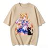 Summer  Hot Sailor Moon Tsukino Usagi  Luna Cat T-shirt Print Casual Tee Parent-child Matching Tops Versatile