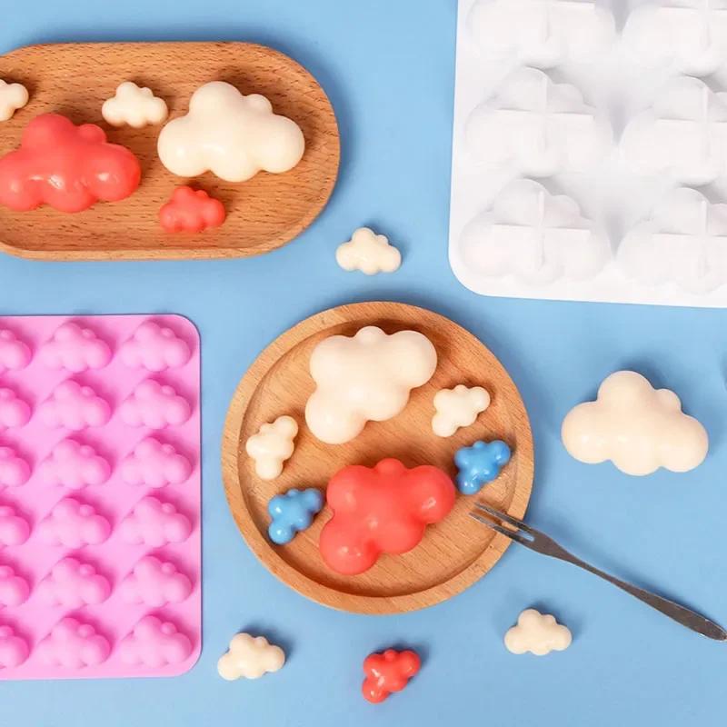 New 36 Cavity Clouds Silicone Mold Weather Shape DIY Baking Cake Chocolate Fondan Ice Cube Mold Handmade Soap Candle Decorations