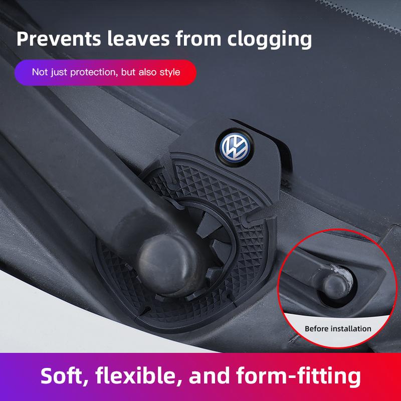 Car Wiper Base Protective Cover Silicone Dustproof Cap For Volkswagen VW Polo Golf T5 Caddy T4 Touran GTI Passat Scirocco Tiguan zf0