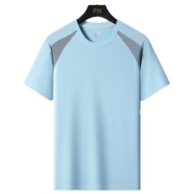 Summer Short Sleeved Quick Drying T-shirt Sweat Wicking Ice Top Round Neck Half Sleeve