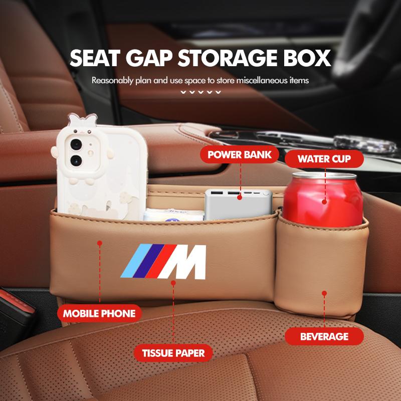 For BMW Multifunctional Car Seat Gap Storage Box Card Phone Water Cup Holder E30 E34 E36 E39 E46 E52 E53 E60 E61 E62 E70 E71 E83