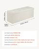 Foldable Storage Ottoman Bench, End of Bed Bench with Side Bags, Folding Upholstered Storage Chest Supports 660 lbs, Linen Bed Ottoman with Large