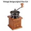 Wooden Retro Style Manual Coffee Bean Grinder Coffeeware Utensils Stainless Steel Handle With Ceramic Millston Spice Burr Mill Coffee Mini