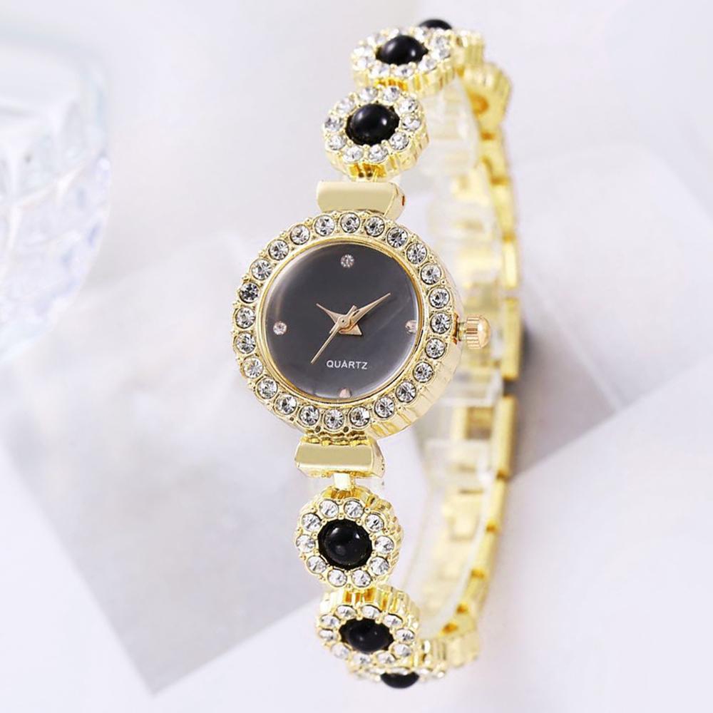 Nowa Moda Zegarki Damskie Prosty Zegarek Bransoletka Akrylowy Diament Zegarek Damski Zegarek Damski Luksusowy Zegarek Kwarcowy Relogio Feminino
