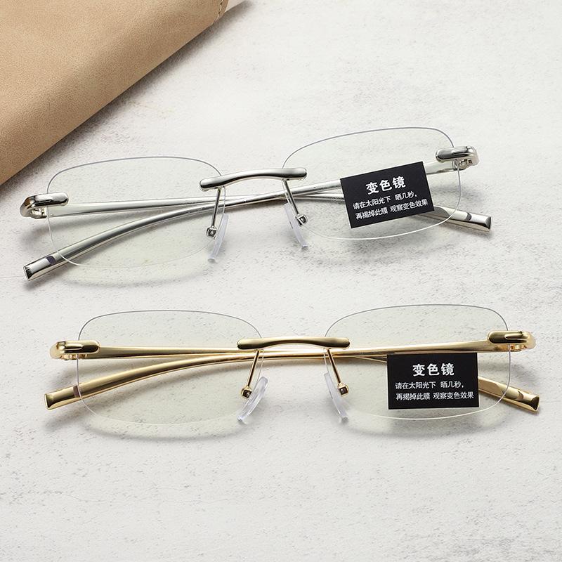 Xiaomi Non-framed Diamond Cut Edge Reading Glasses For Men And Women, Anti-blue Light Reading Glasses, Photochromic Flat Lenses XJC3005