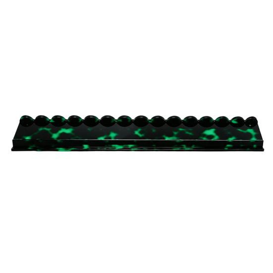1/4Pcs Mahjong Rack with Detachable Magnetic Pusher Scalloped Acrylic Mah Jongg Tile Holder