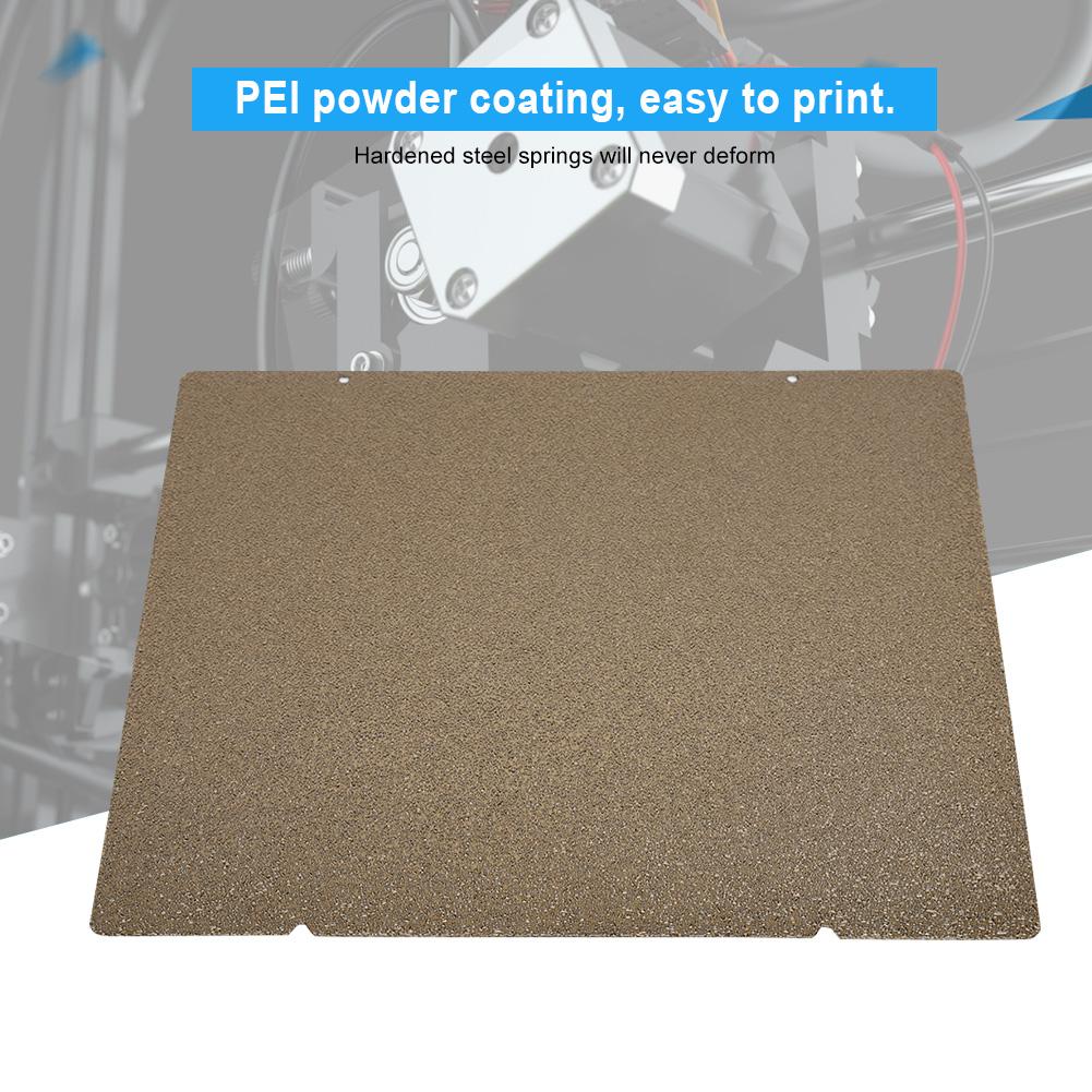 3D Printer Accessory MK52 Gold Double Layer Textured PEI Powder Steel Plate