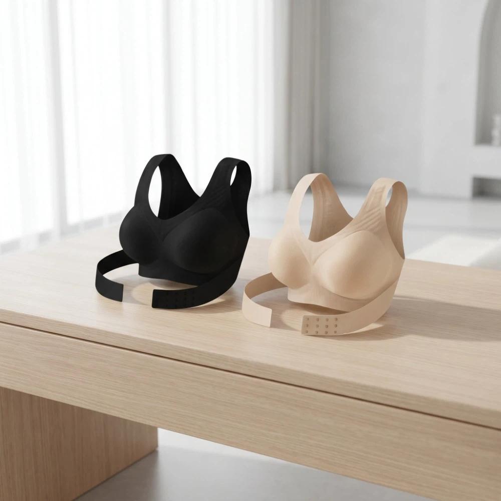 Cross Back Front Closure Bra Posture Corrector Underwear Women  Female Lingerie