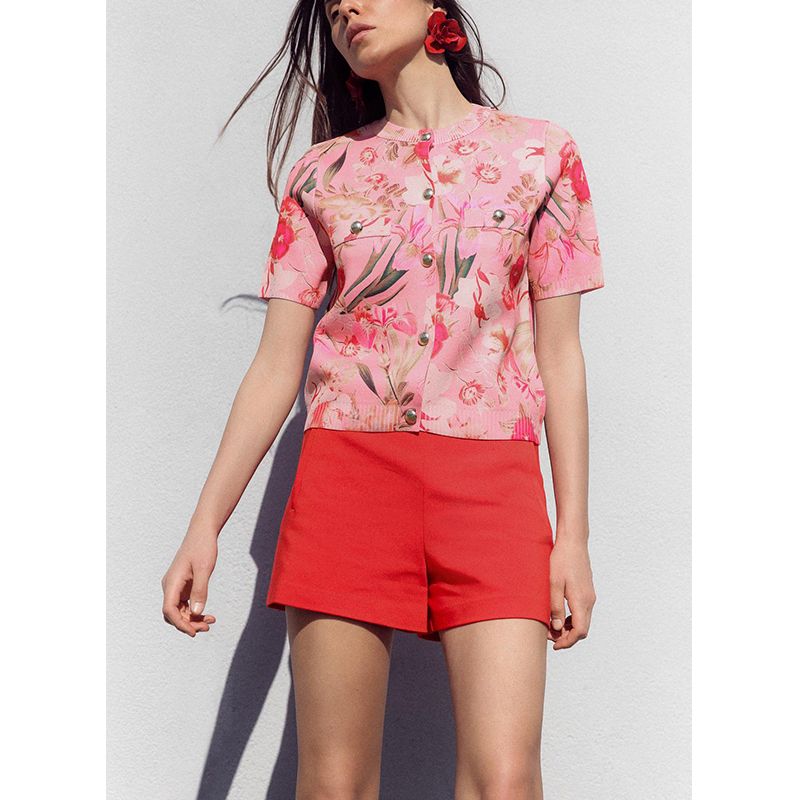 Spring and Summer New Women's Clothing Single-Side Pocket Design Minimalist All-Match High Waist Temperament Leisure Shorts 1608136