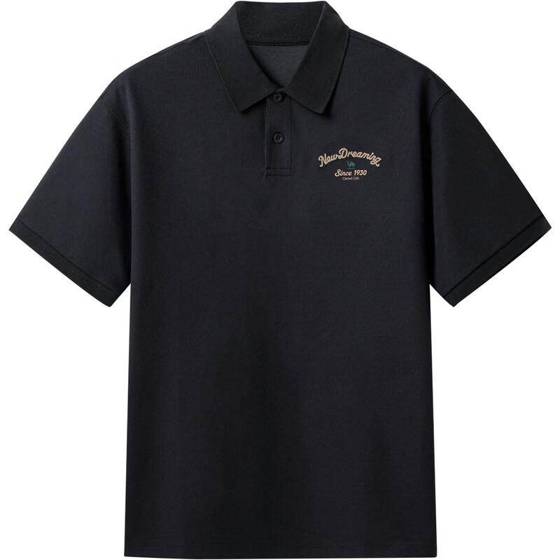 CAMEL Men's Quick-Dry Retro Short Sleeve Polo Shirt M16BA5E069