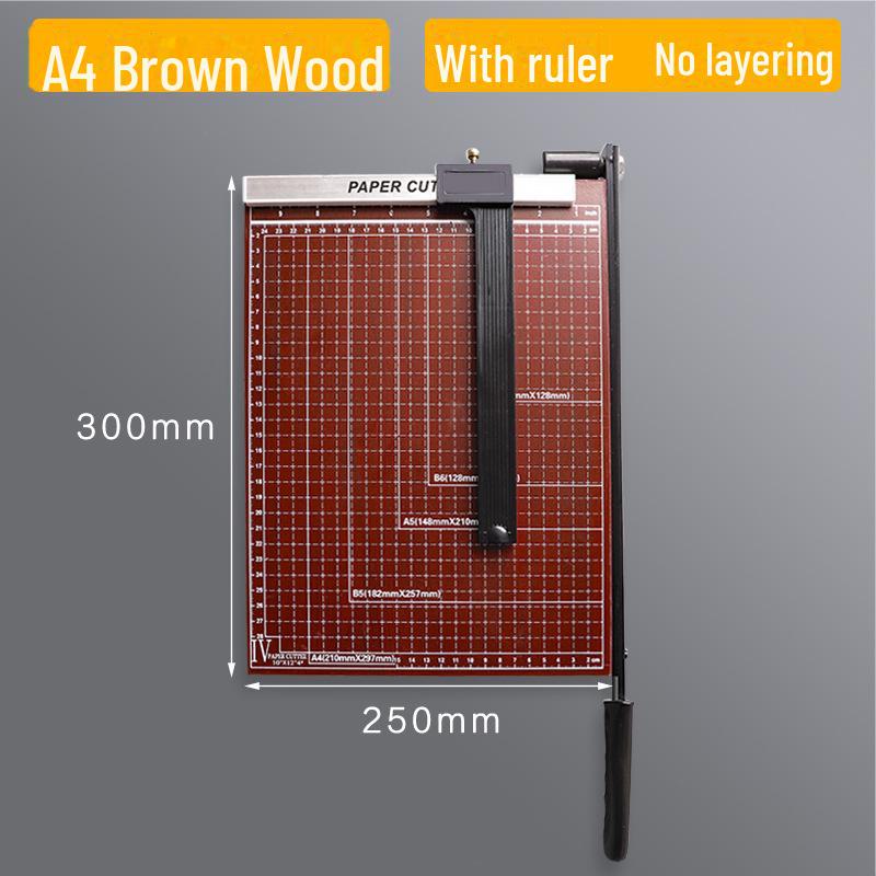 

A4/A5 Деревянный стальной ручной мини-нож для бумаги - нож для резки фотографий