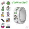 500Pcs/Roll Q Chemical Experiment Kids Rewards Stickers - DIY Scrapbooks Album Decor Sealing Label Decals