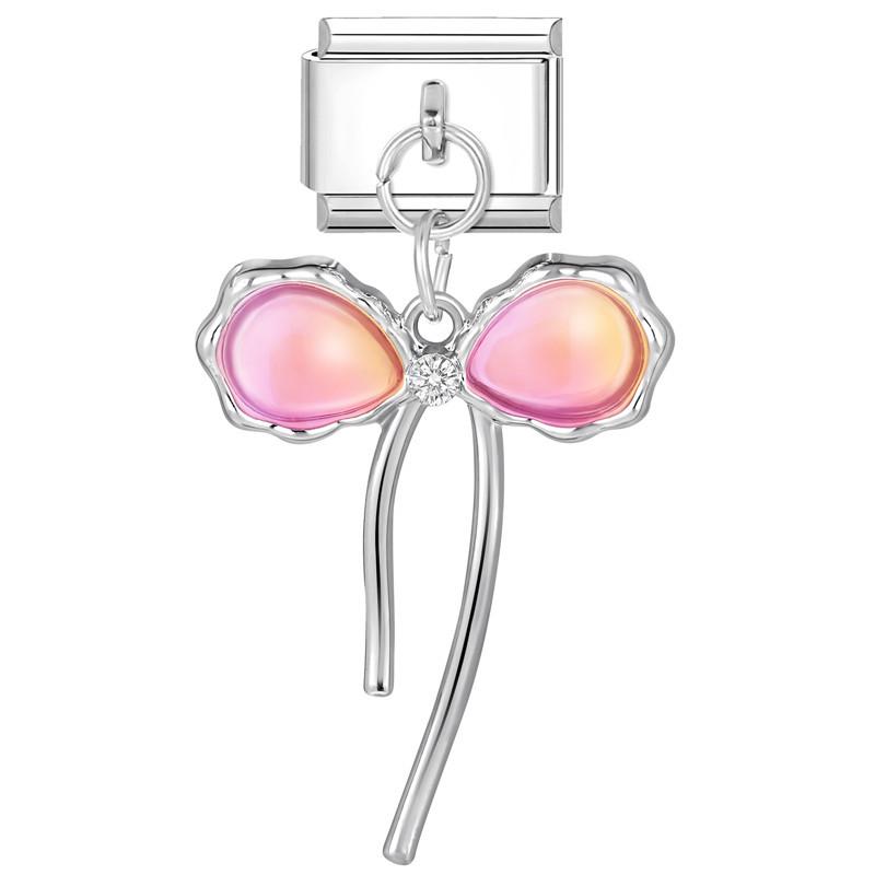 Bracelet de Charme Papillon Bleu-Violet Enchanteur