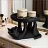 1 Stück 3D-gedruckte lustige Katzen-Schmuckschale, verspieltes und niedliches Katzendesign, neuartiger Stil, ideal für die Schreibtischorganisation