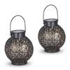 Tomshine Outdoor Solar Lantern Light Hollowed-out Design Decorative Metal Hanging LED Lights