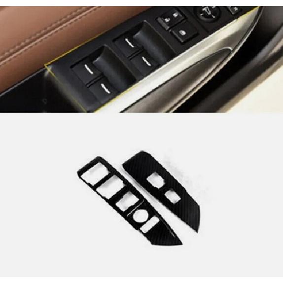 Carbon Fiber Front Window Lift Switch Panel Cover Trim For Acura TLX 2015-