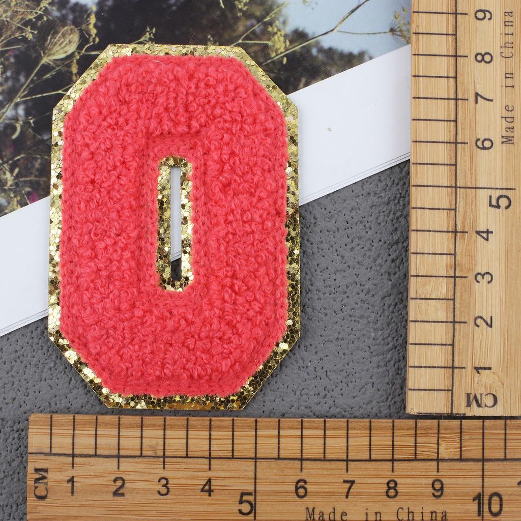 Mixed Color English Alphabet Embroidery Cloth Sticker Digital Towel Embroidery Computer Embroidery Stamp Clothes Smiley Face Patch Sticker