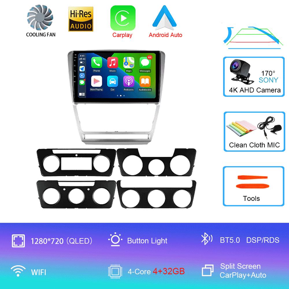 Android 14 Car Radio For Skoda Octavia 2 A5 2008 - 2013 Multimedia Video Player Navigation stereo GPS No 2din 2 din dvd