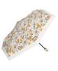 Folding Umbrella Blooming Flower Mini Rain Umbrella 50cm Rib Length Lightweight Sun and Rain Umbrella Floral Pattern Stylish Retro Clear Handle Cute