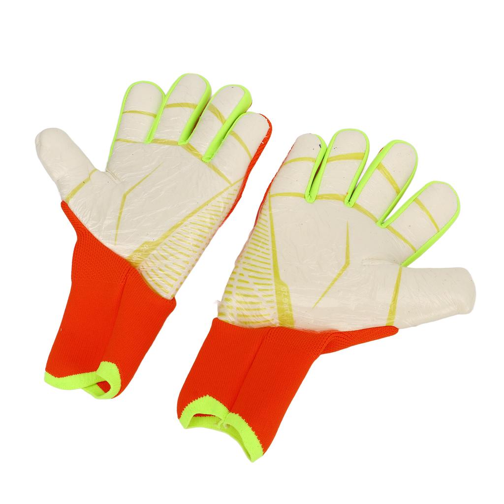 Soccer Goalie Gloves for Men Women Latex Nylon Anti Slip Breathable Finger Protection Soccer Goalkeeper Gloves for