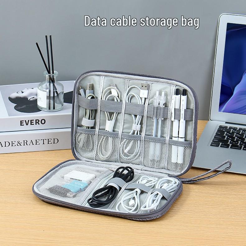 Multifunctional Waterproof Travel Storage Bag for Cables, Chargers, Power Banks, and Earphones