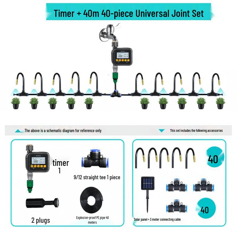 Intelligentes WiFi Gartenbewässerungssystem: Einkanal-/Zweikanal-Fernbedienungstimer mit USB5V-Stromversorgung