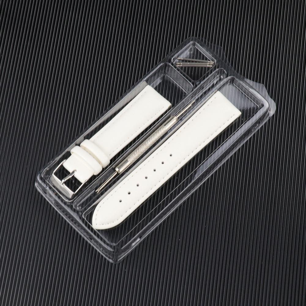 Stitched Genuine Leather Watch Straps in Green, Red, Pink - Available in 10mm, 12mm, 20mm, 22mm, 24mm