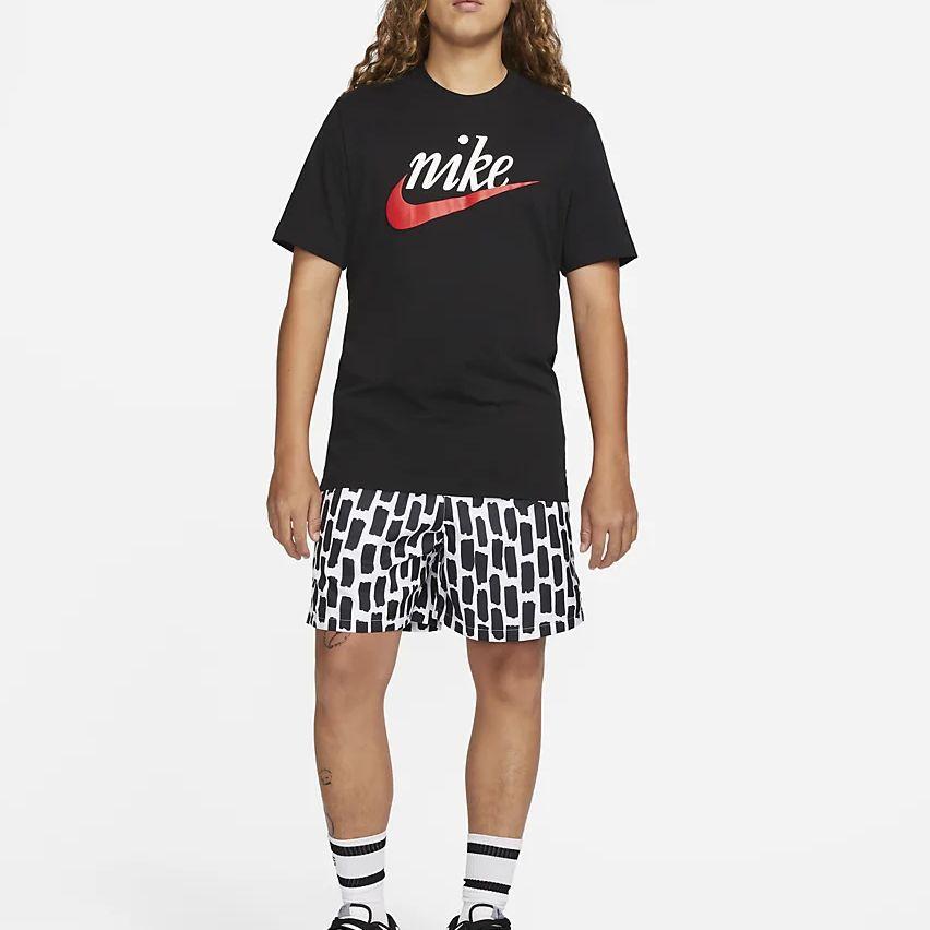 Nike Alphabet Print Casual Crew Neck Vintage Short Sleeve T-Shirt Men Tops Black DZ3280-010