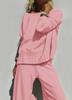 Spring 2025 Elegant Knit Wide-Leg Pants & Sweater Set - Casual Two-Piece Ensemble