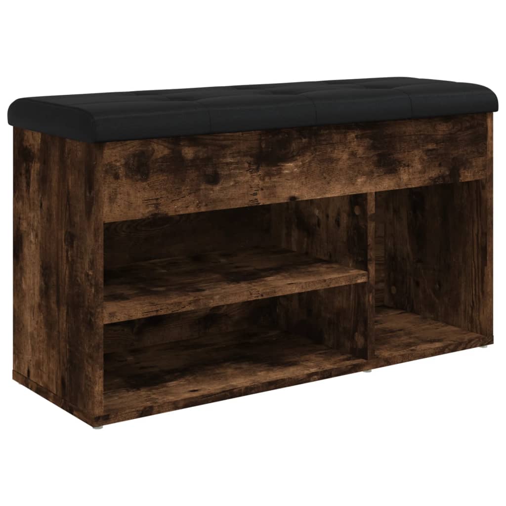 Vidaxl Shoe Bench, Smoked Oak, 82X32X45.5 Cm