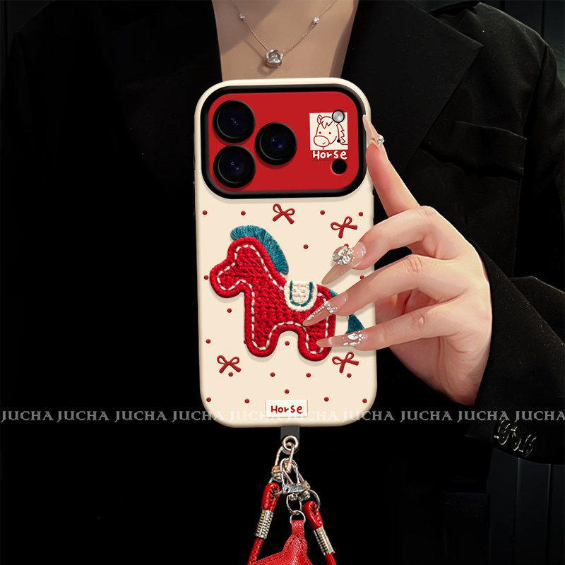 iPhone 17 Pro Max Full Coverage Silicone Case with Lanyard & Heart Butterfly Design