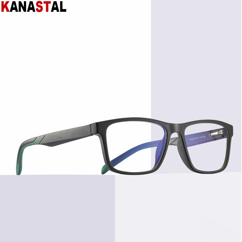 Men Glasses Frame Women Blue Light Blocking Reading Eyewear Optics Lenses Prescription Myopia TR90 Anti Ray Computer Eyeglasses