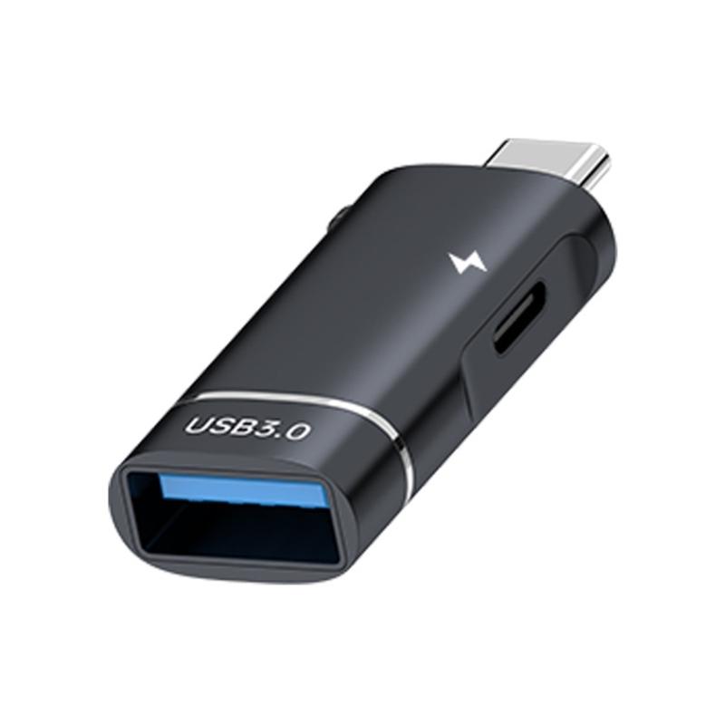 

Aluminum Alloy USB C Adapter Converter Suitable for Seamlessly File Transfer and Simultaneous Charging, Portable Designs 1