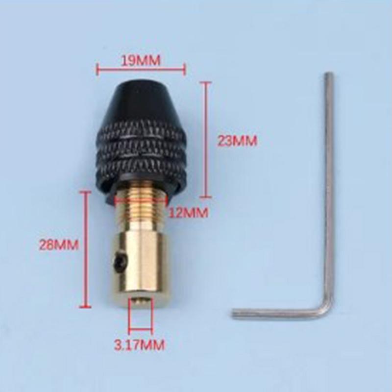 1 Set Mini Chuck Tool Fixture Clamp 2Mm-5Mm Universal Small Electronic Drill Bit Collet Multifunction Micro Electric Drill Chuck
