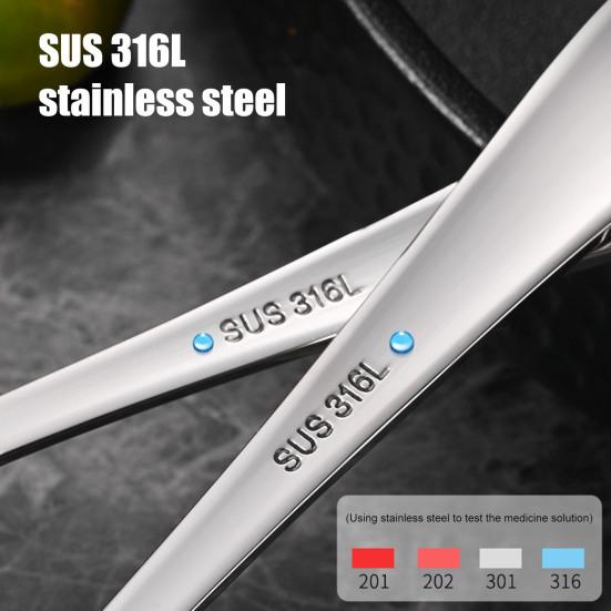 Stainless Steel Spoon High Precision Mirror Polished Spoon Comfortable Curved Long Handle Round Spoon for Home Restaurant