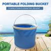 9L Thickening Portable Folding Bucket Outdoor Camping Fishing Bucket Car Storage Container Car Wash Mop Bucket Cleaning Tools