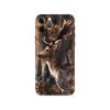 Deer Hunting Phone Case for Iphone 5 5s 2020se 6 6s 7 8 Plus X 10 XR XS 11 12 13 Mini Pro MAX Black Tpu Back Cover