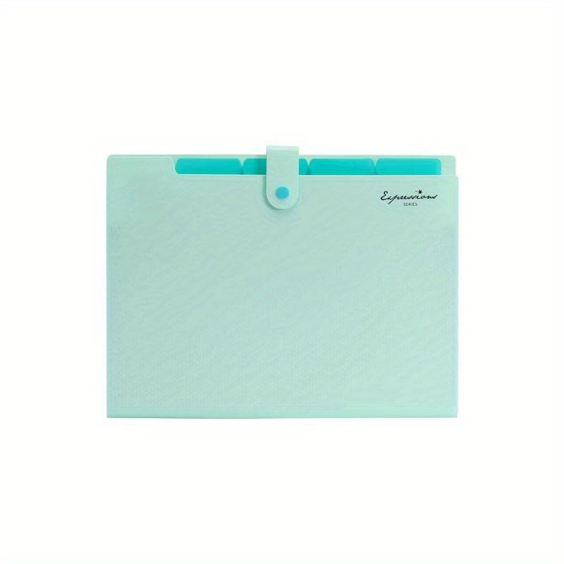 

1pc Letter Graphic Random Expanding File Folder, Simple Multi-Layer Accordion Folder for Office, School File Storage Back To School, School Supplies one-size мятный зеленый