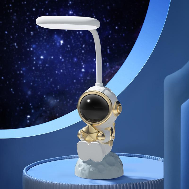 Astronaut Moon Desk Lamp & USB Power Bank - 3C Certified Night Light, Kids' Gift, Living Room Decor