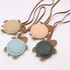 Handmade Faux Leather Cute Turtle Shaped Women'S Keychain Pendant Luggage Travel Pendant Bag Pendant