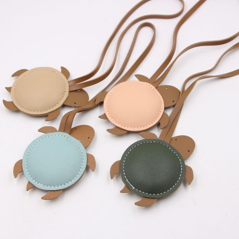 Handmade Faux Leather Cute Turtle Shaped Women'S Keychain Pendant Luggage Travel Pendant Bag Pendant