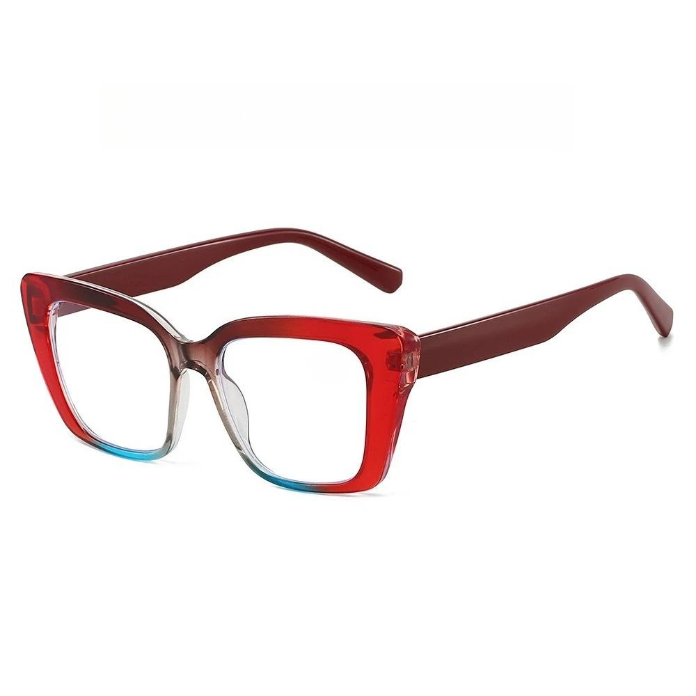 

2026 New Wide-Rim Anti-Blue Light Presbyopia Eyewear Unisex Fashionable Square Frame High-Definition Reading Glasses 0 To +4.0 3.5 красный