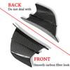Pair Motorcycle Carbon Fiber Look Winglets Fin Spoiler Trim Cover Air Deflector