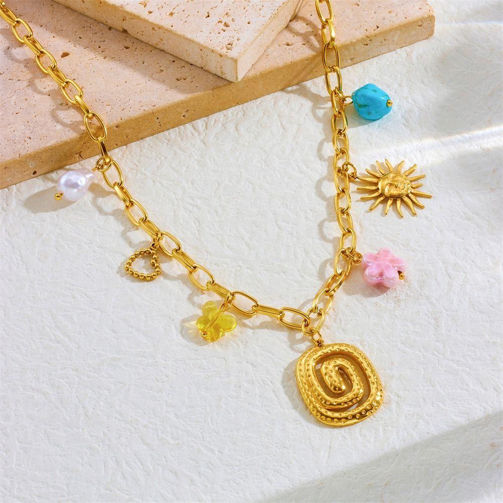 Vintage Eyes of Demon Necklace Delicate Multilayer Pearl Necklace  Streetwear